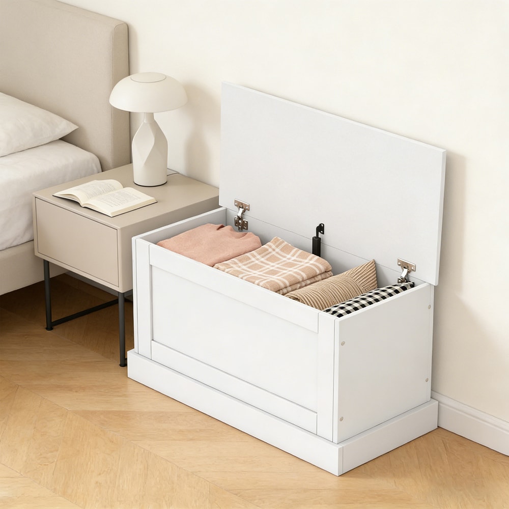 Large Storage Chest With Safety Metal Hinge_voghion.com